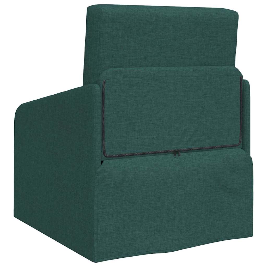Sofa Bed Dark green 65 x 80 x 83 cm Fabric